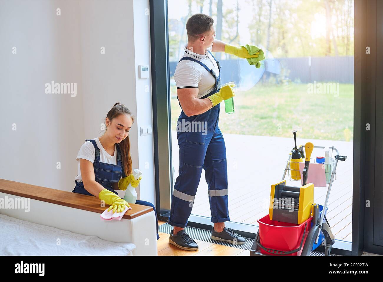 Professional housekeeping team two hi-res stock photography and images ...