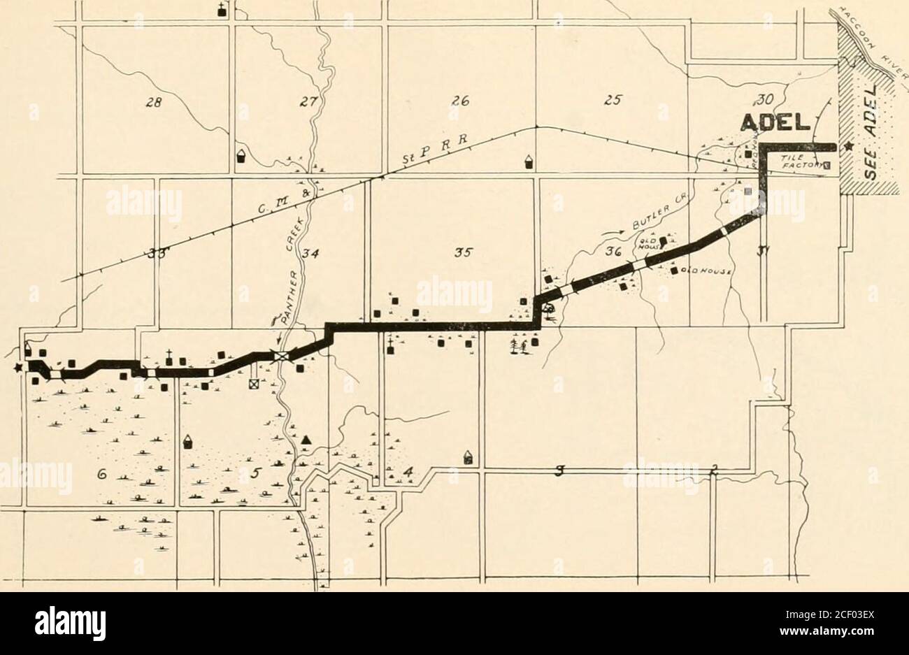 Map of adel hires stock photography and images Alamy