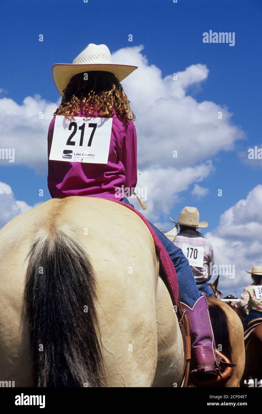 Cowgirl hires stock photography and images Alamy
