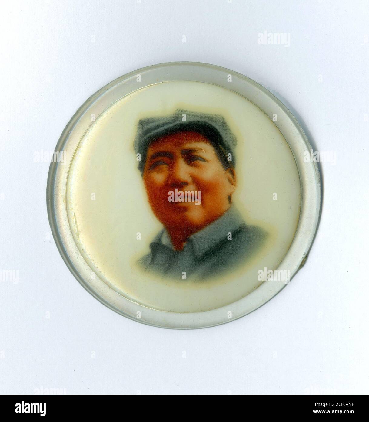 Souvenir Mao Tse Tung pin from China Stock Photo