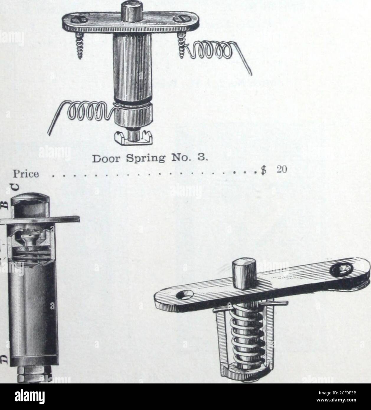 . Catalogue of O.D. Pierce & Co. manufacturers of and dealers in electrical supplies .... Single Window SpringPrice * - Improved Double Window SpringPrice • • $ 35. &lt; SI R 1 V Door Spring No. 2. Door Spring No. 1.Price $ 25 Price • • $ -0 34 O. D. PIERCE & CO., PHILADELPHIA, PA. BELL SWITCHES. Stock Photo