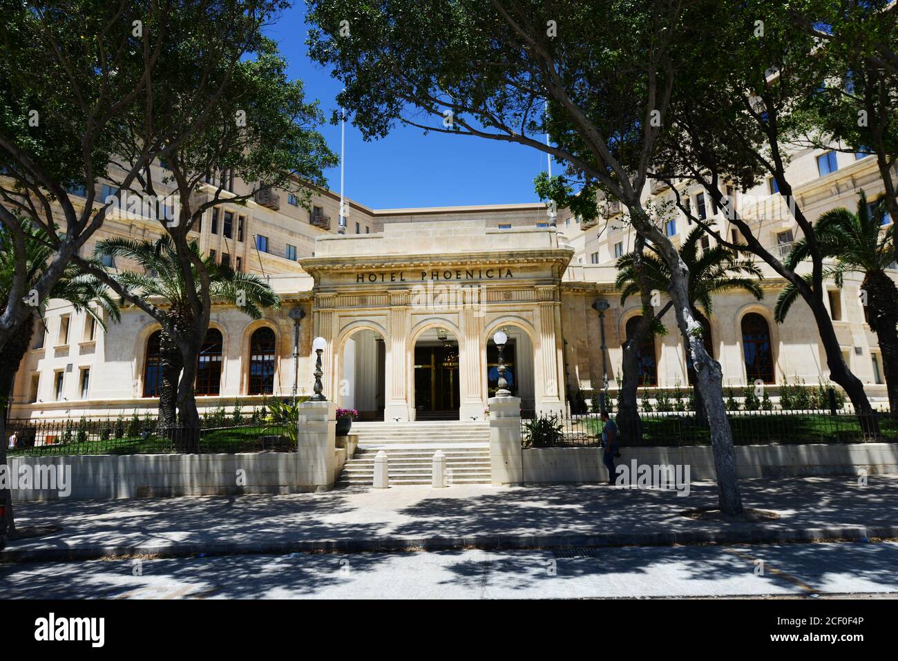 Hotel Phoenicia in Floriana, Malta. Stock Photo