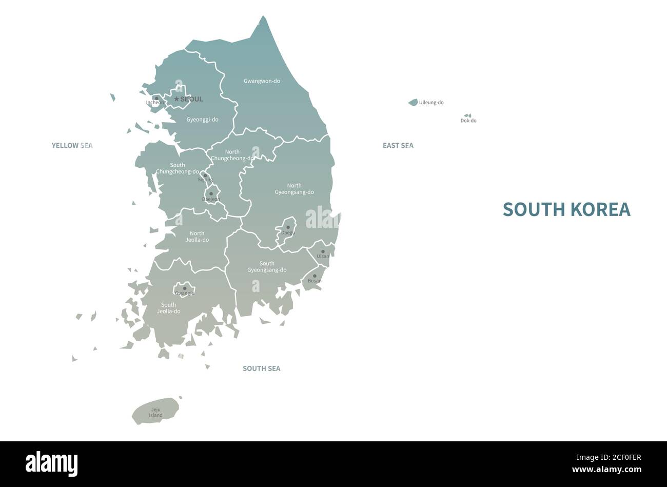 South Korea Vector Map South Korea Vector Map. Country Map Green Series Stock Vector Image & Art -  Alamy