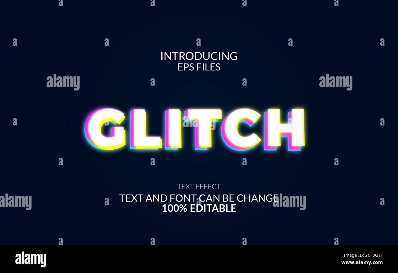 Glitch Text Effect - Graphics