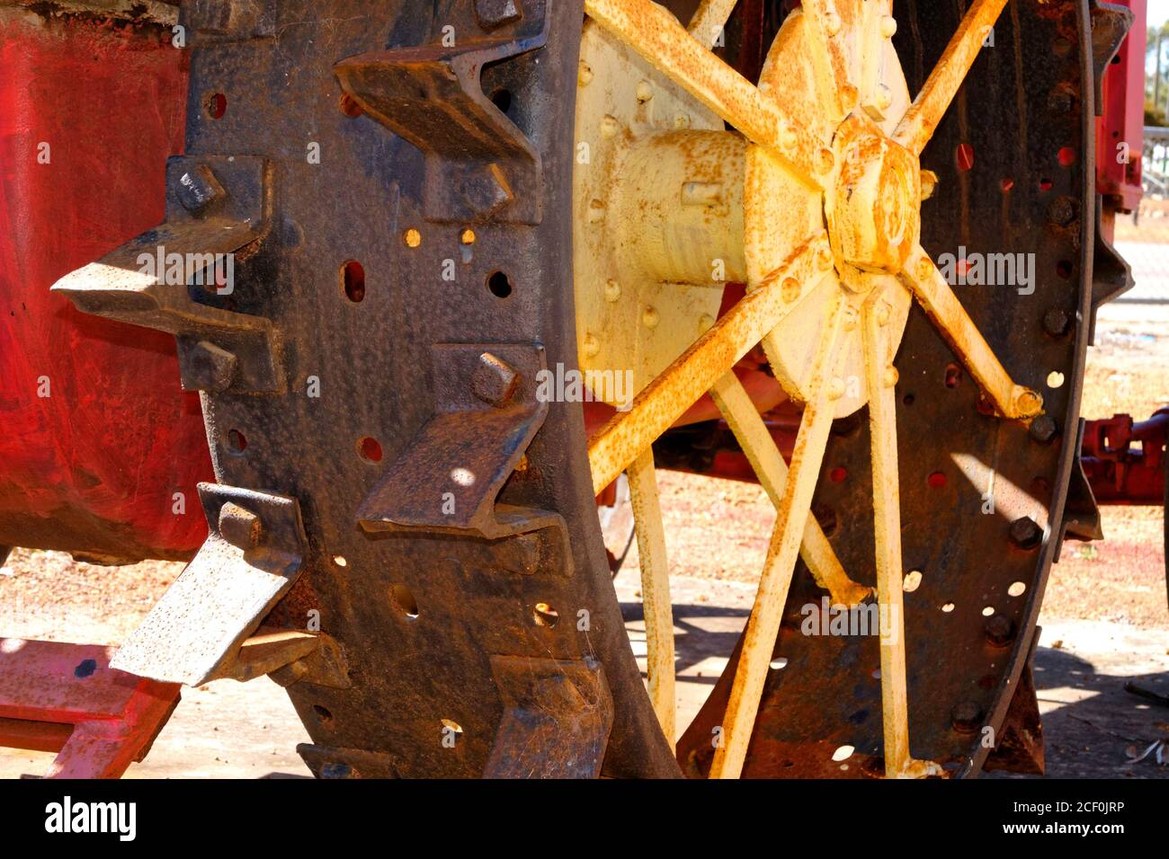 McCormick-Deering steel wheel tractor, Kellerbberrin, Western Australia Stock Photo