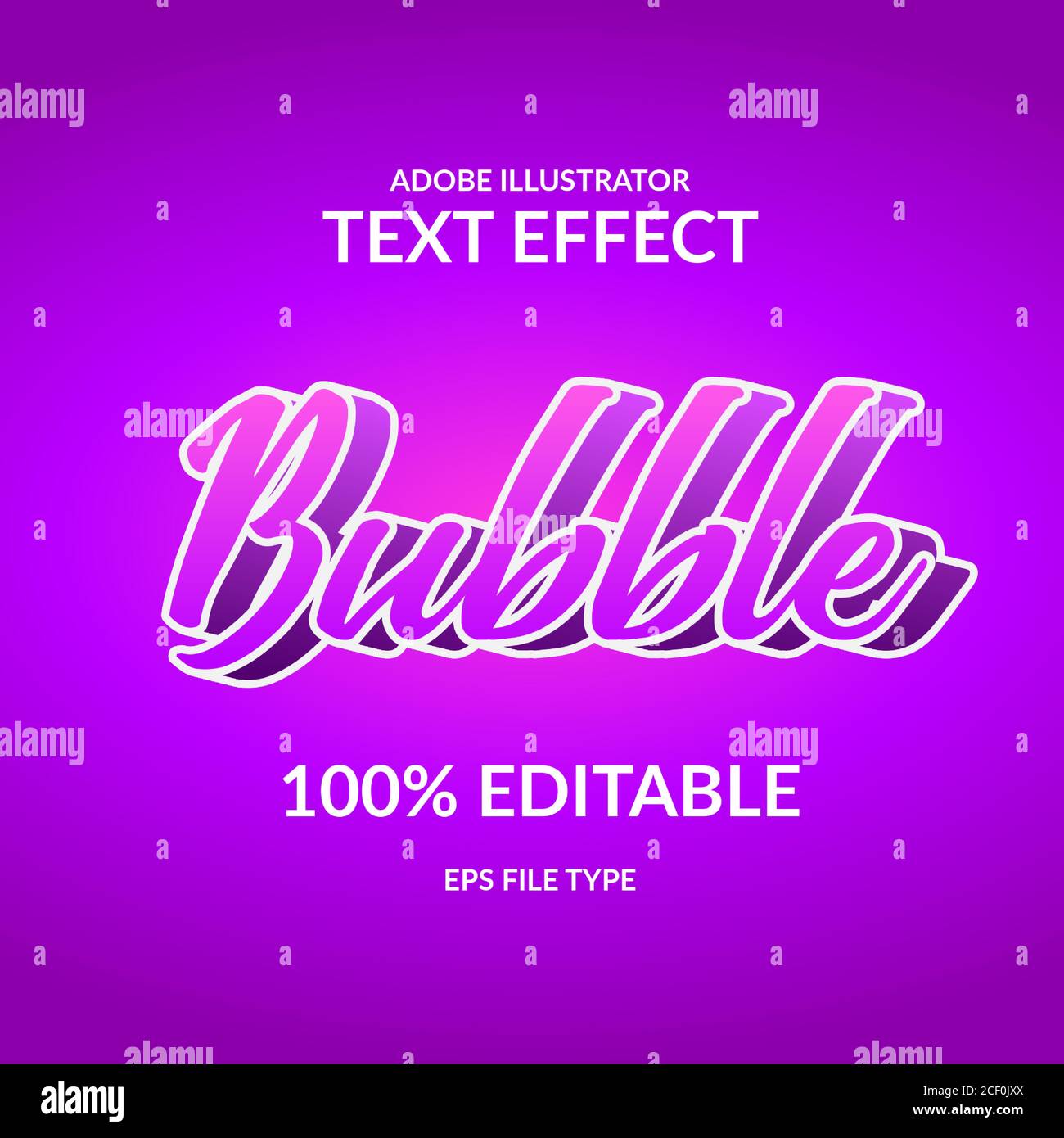 modern gradient purple editable script font adobe illustrator text
