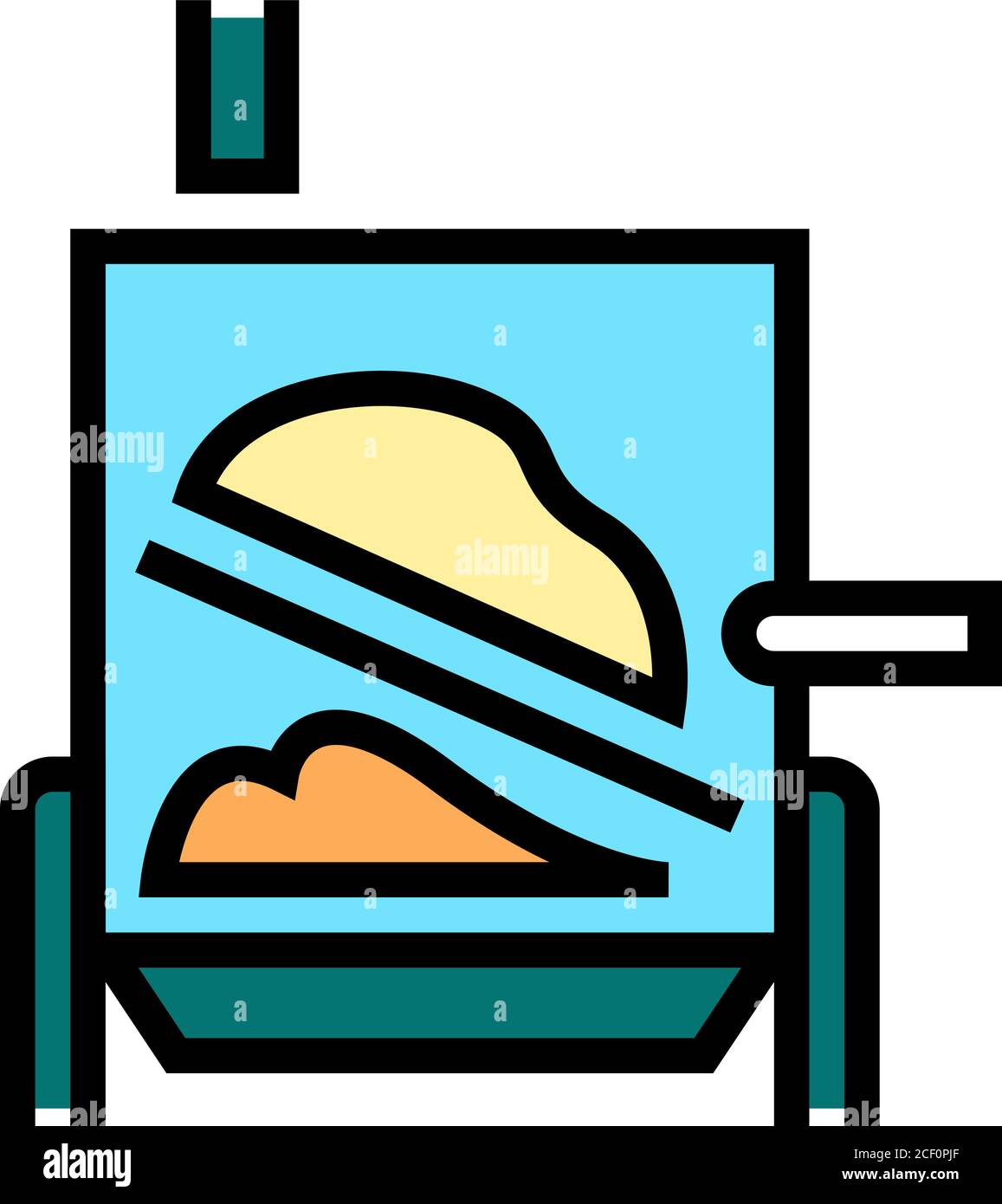 evaporator system color icon vector illustration Stock Vector