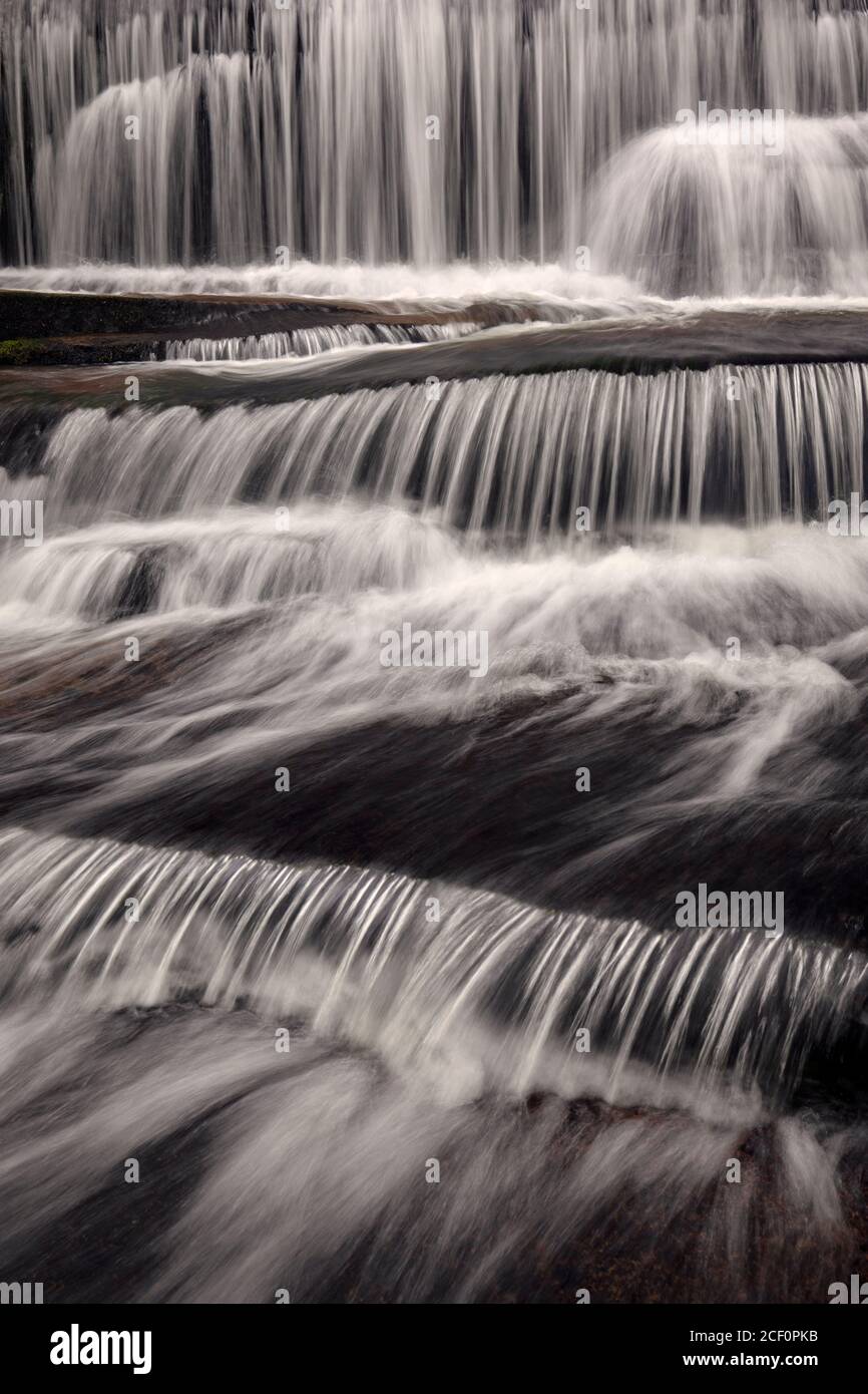 Moody longexposure water blurs at Grogan Creek Falls Butter Gap