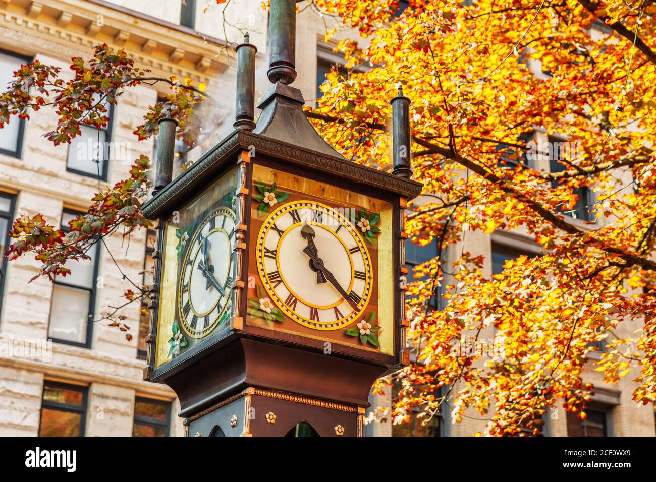 Gastown steam clock vancouver, bc hires stock photography and images