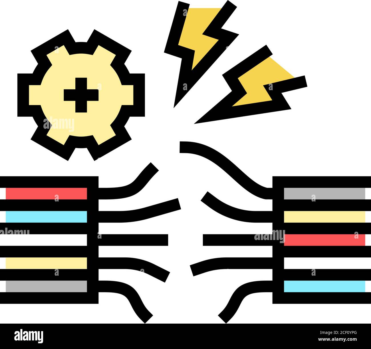 Wall breakage Stock Vector Images - Alamy