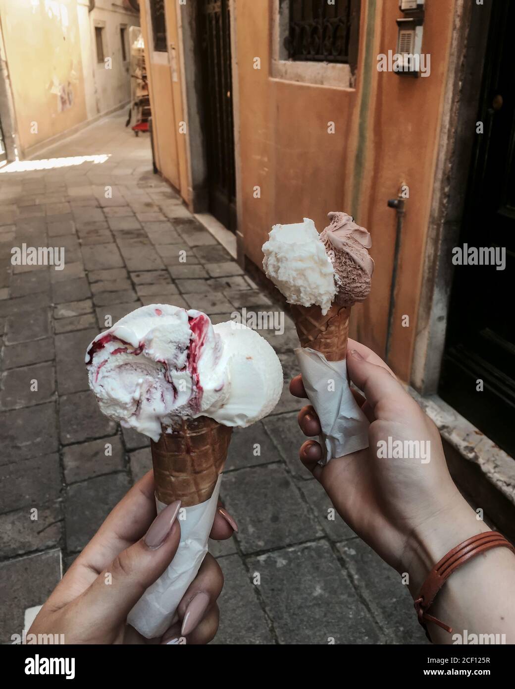 Ice cream in Venice, Italy Stock Photo Alamy