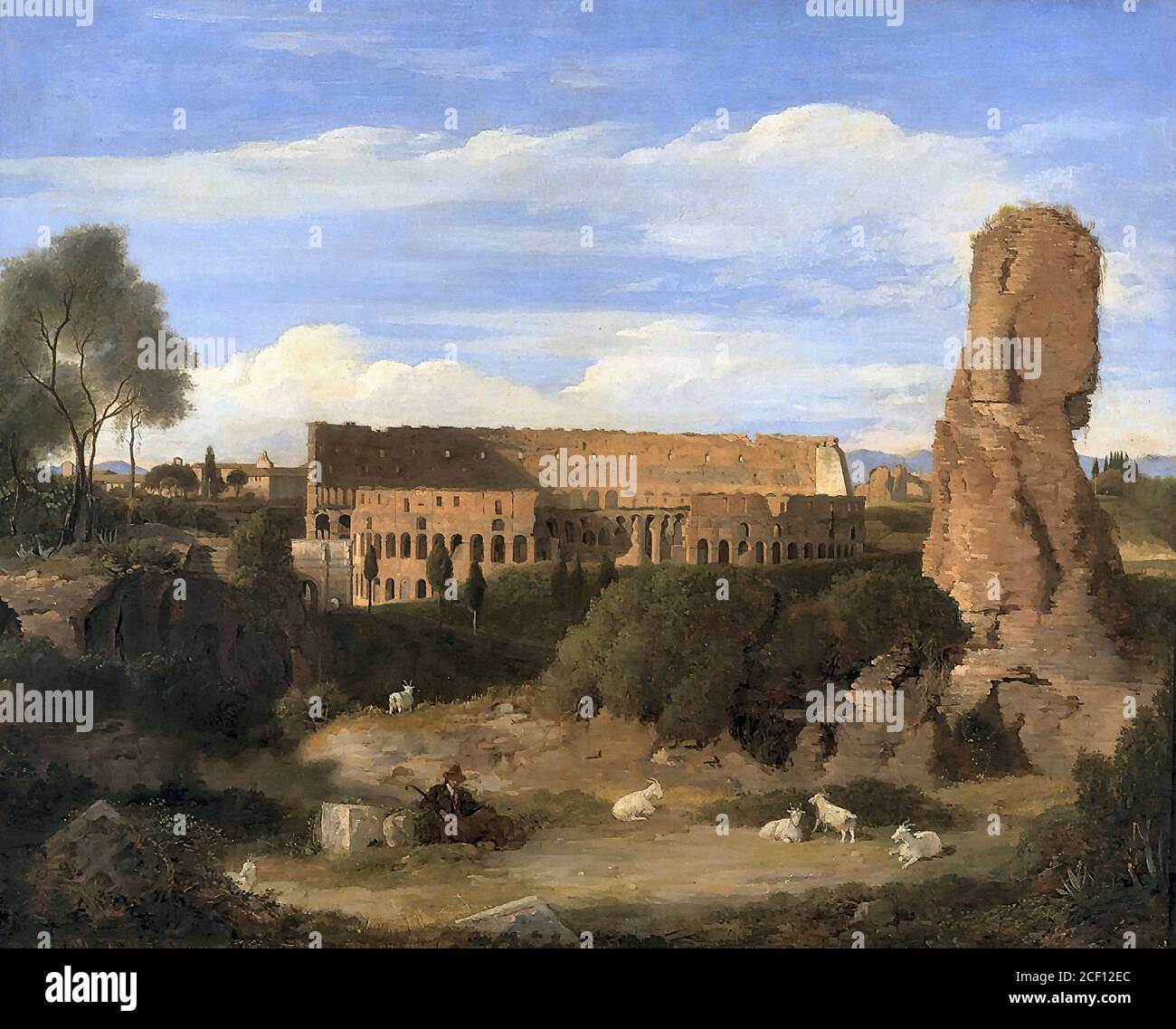Eastlake Charles Lock - the Colosseum from the Campo Vaccino - British School - 19th  Century Stock Photo