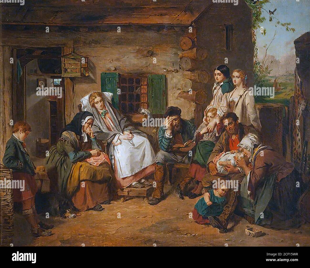 Faed Thomas - Scottish Settlers in North America - British School - 19th  Century Stock Photo