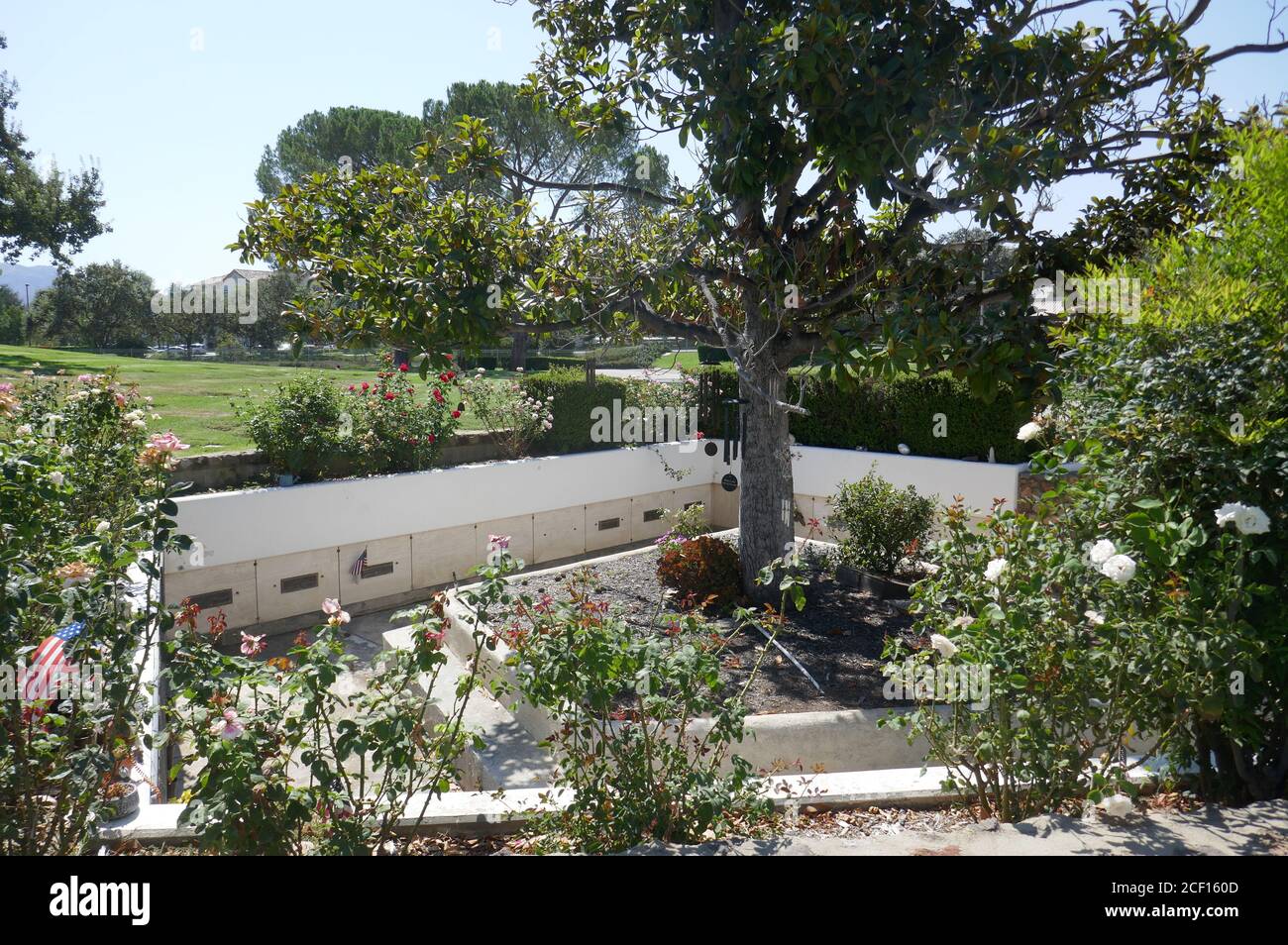 Westlake Village, California, USA 2nd September 2020 A general view of atmosphere of George O'Hanlon Grave (unmarked, ashes scattered here) at Pierce Brothers Valley Oaks Memorial Park on September 2, 2020 in Westlake Village, California, USA. Photo by Barry King/Alamy Stock Photo Stock Photo