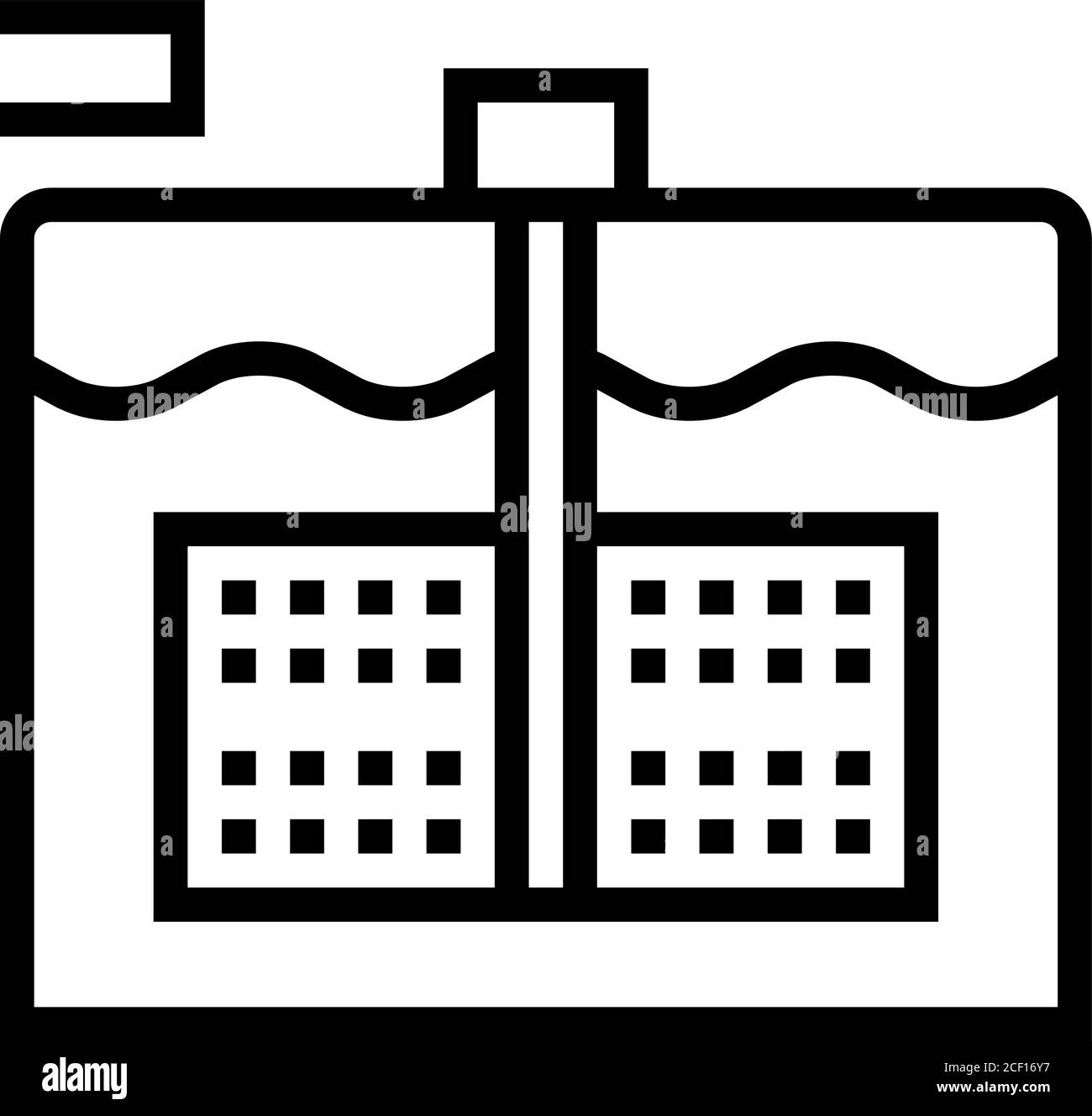 paper make equipment line icon vector illustration Stock Vector Image ...