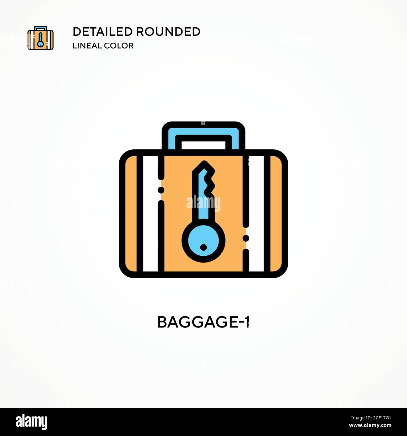 Baggage-1 vector icon. Modern vector illustration concepts. Easy to ...