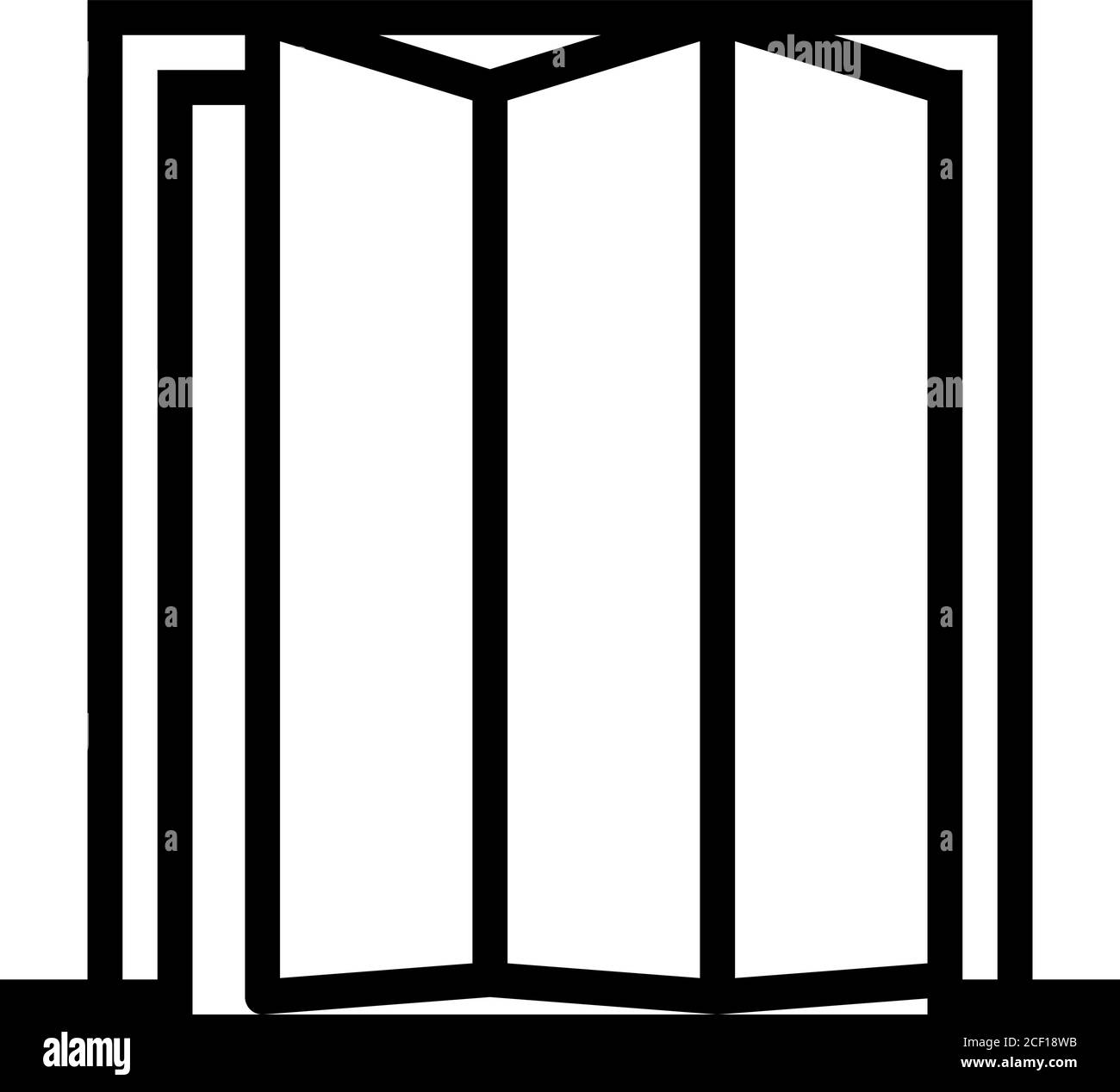 folding door line icon vector illustration Stock Vector Image & Art Alamy