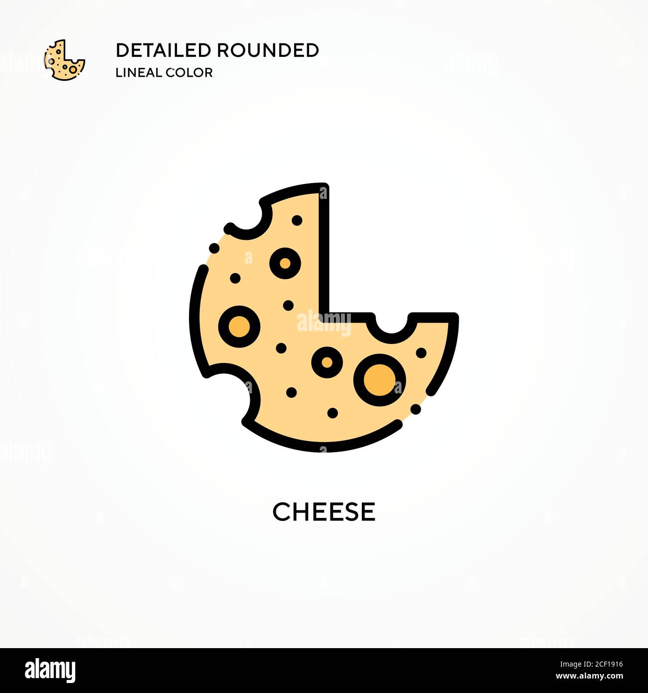 Cheese vector icon. Modern vector illustration concepts. Easy to edit ...