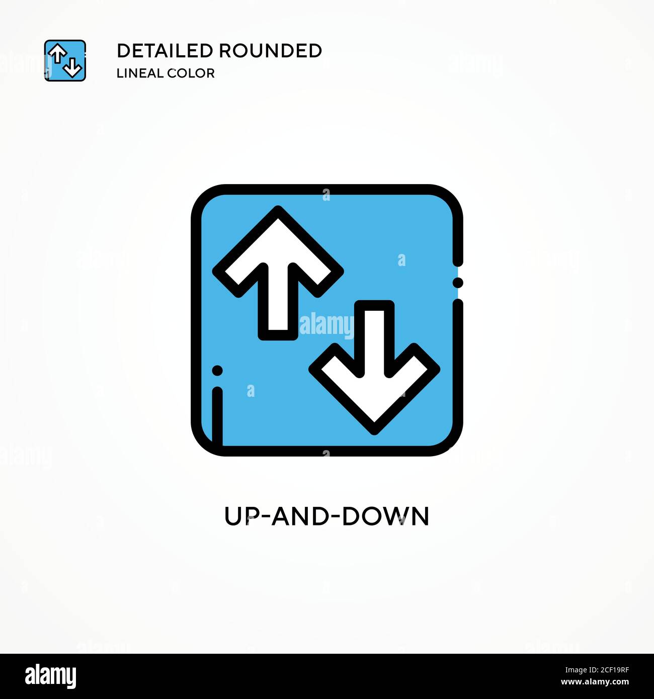 Up And Down Vector Icon Modern Vector Illustration Concepts Easy To Edit And Customize Stock Vector Image Art Alamy