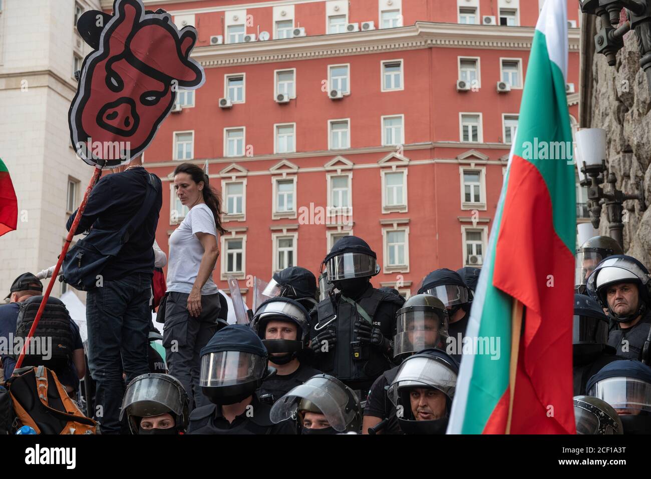 Sofia, Bulgaria. September 2nd 2020 Bulgarian anti-government ...