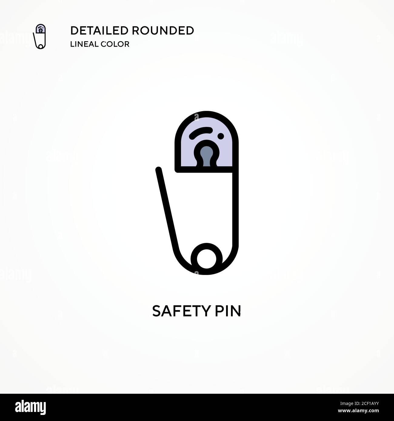 Safety pin vector icon. Modern vector illustration concepts. Easy to edit  and customize Stock Vector Image & Art - Alamy