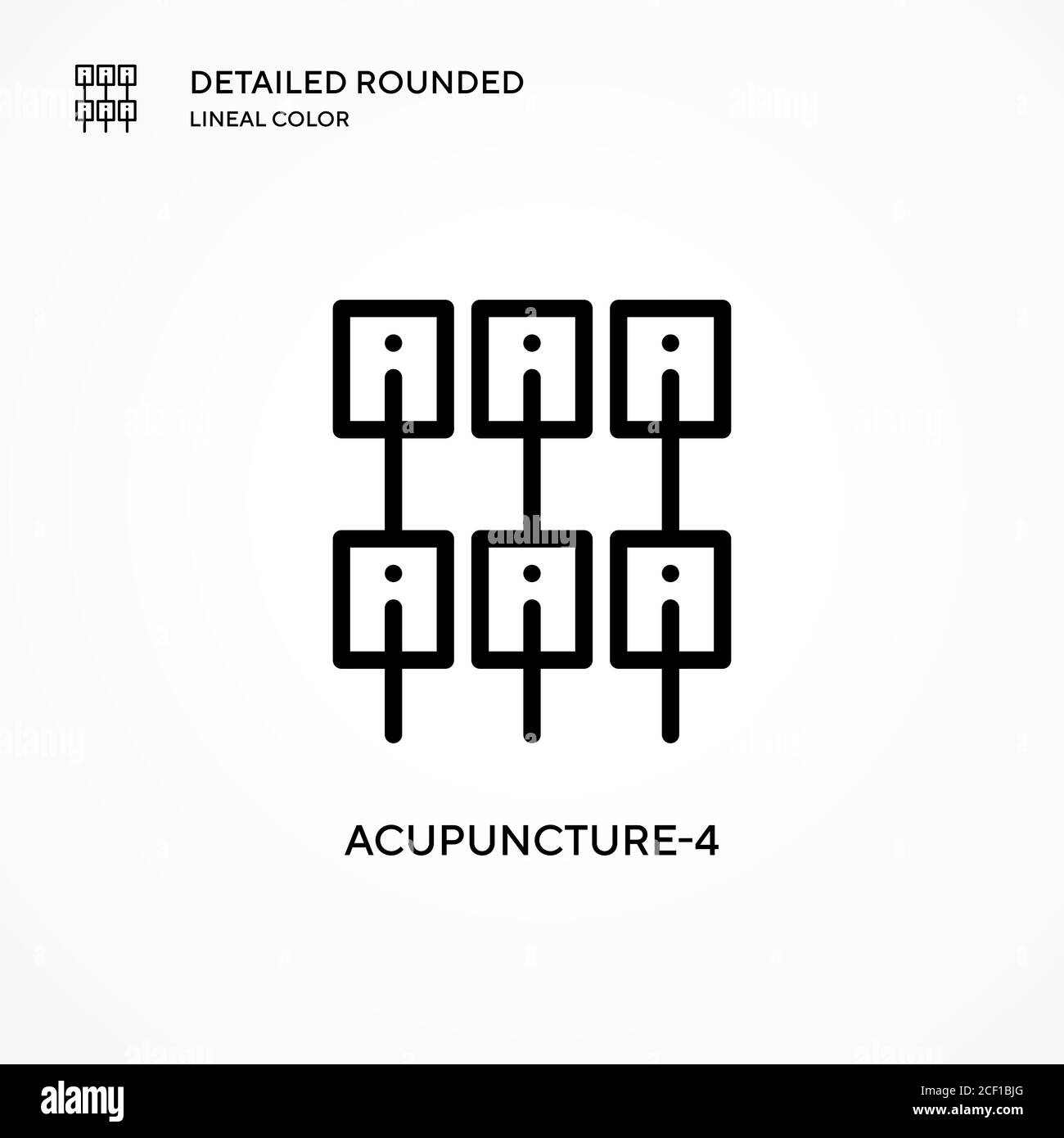 Acupuncture-4 vector icon. Modern vector illustration concepts. Easy to ...