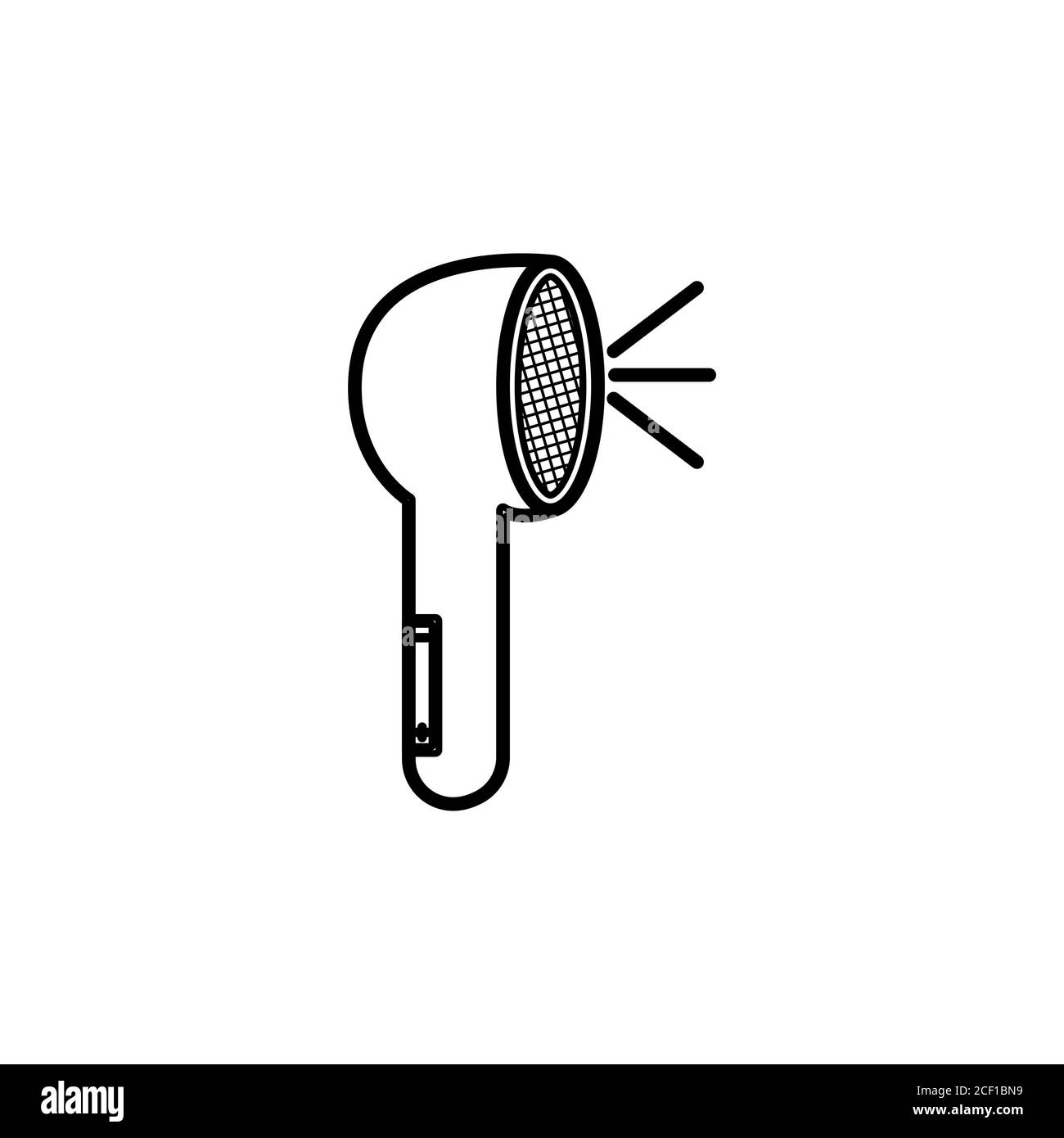 wireless earphone vector design template illustration Stock Vector