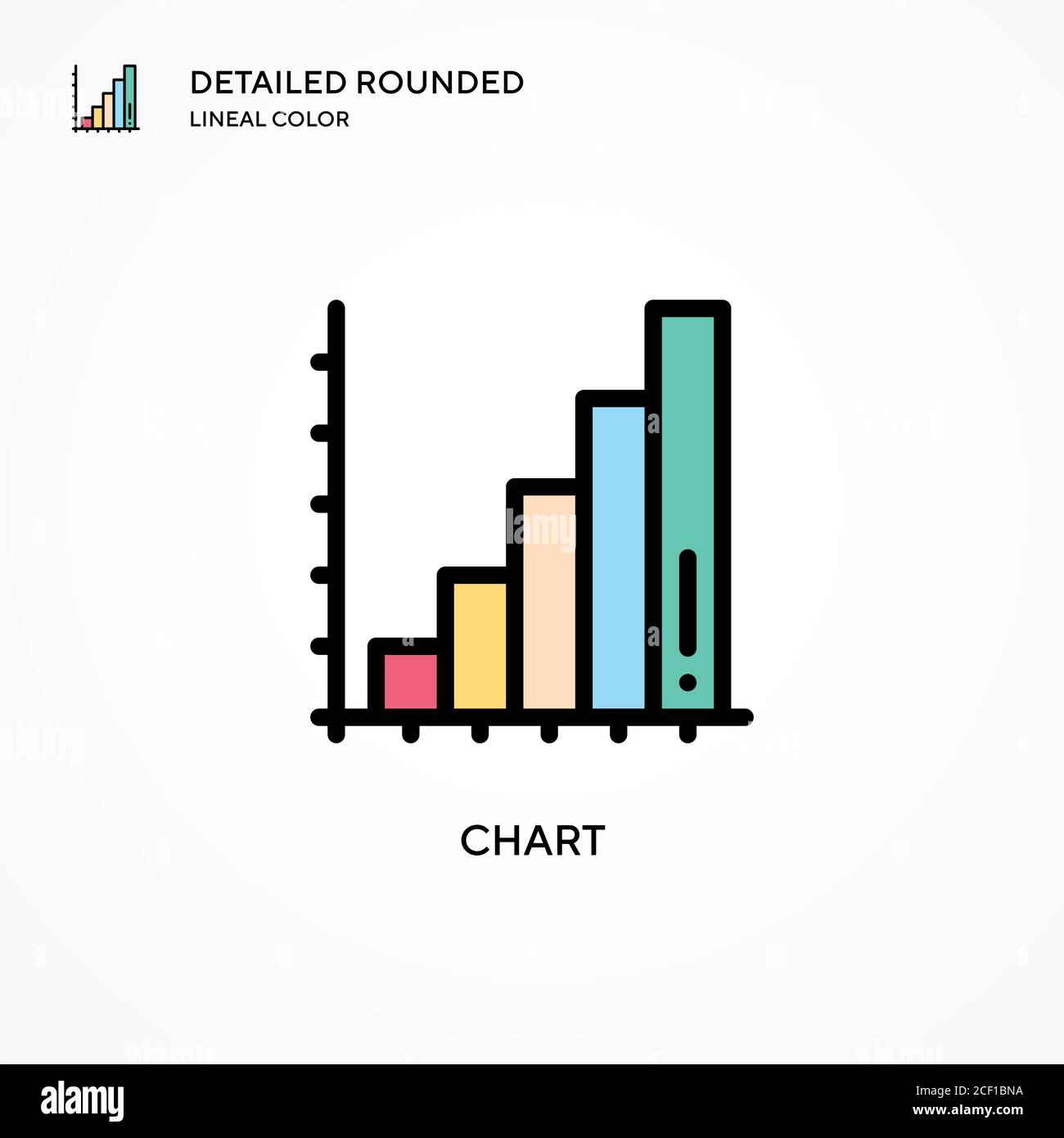 Chart vector icon. Modern vector illustration concepts. Easy to edit ...