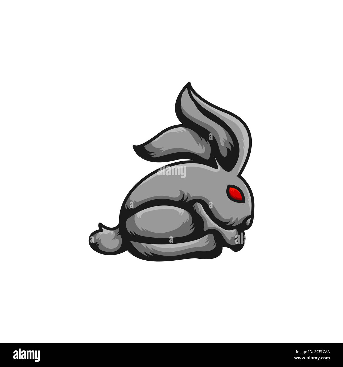Rabbit vector design template illustration Stock Vector