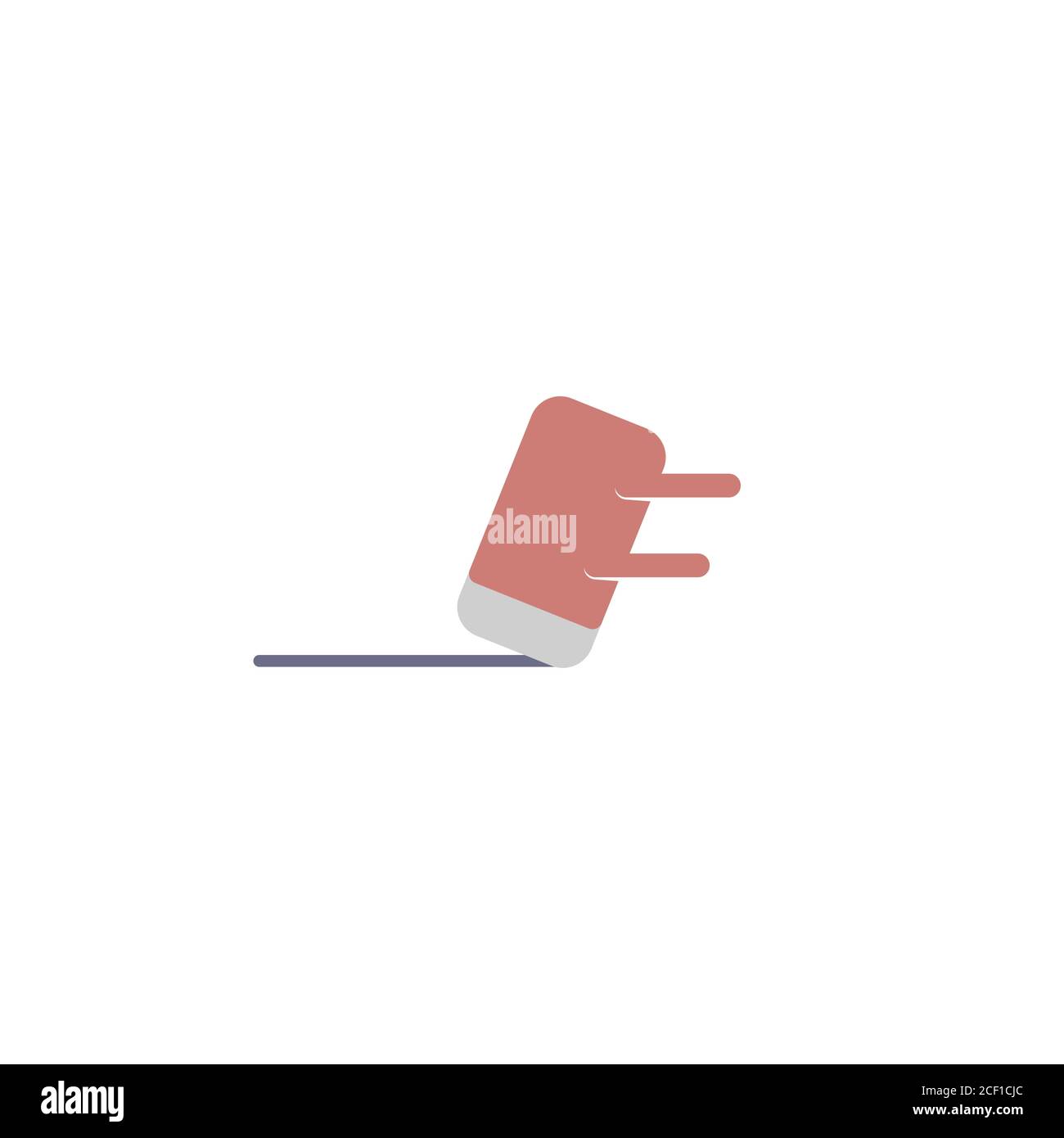 eraser vector design template illustration Stock Vector