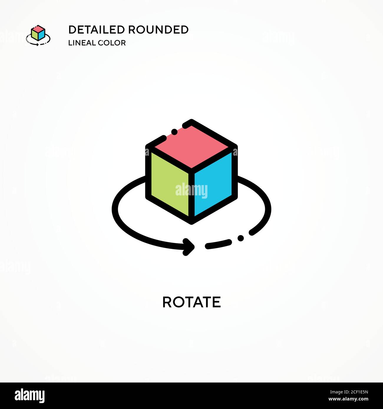 Rotate vector icon. Modern vector illustration concepts. Easy to edit ...