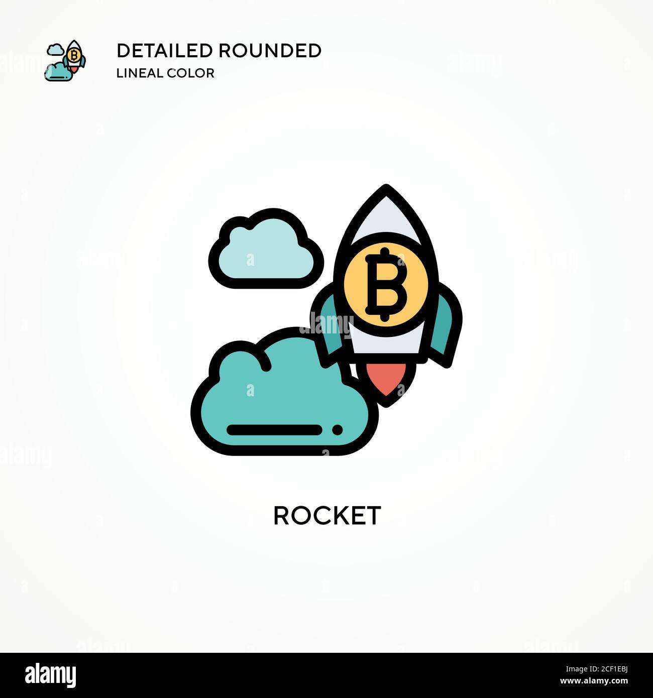 Rocket vector icon. Modern vector illustration concepts. Easy to edit ...
