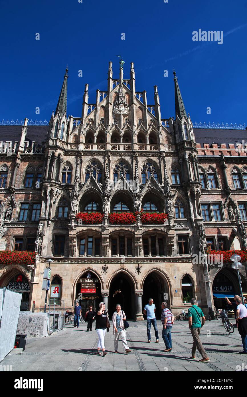 New Town Hall, Neus Rathaus in Munich, Germany Stock Photo - Alamy