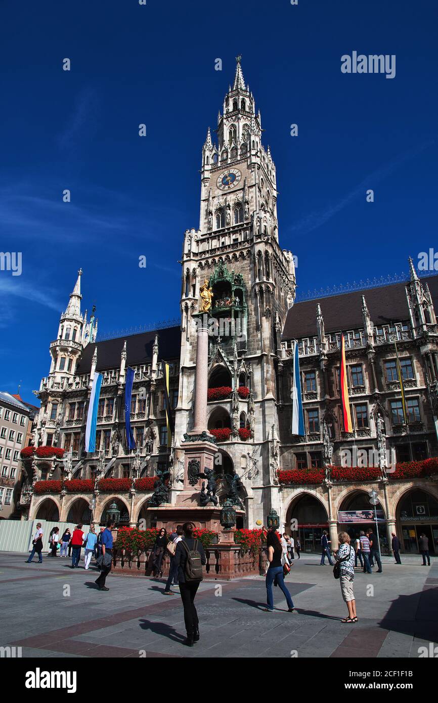 New Town Hall, Neus Rathaus in Munich, Germany Stock Photo - Alamy