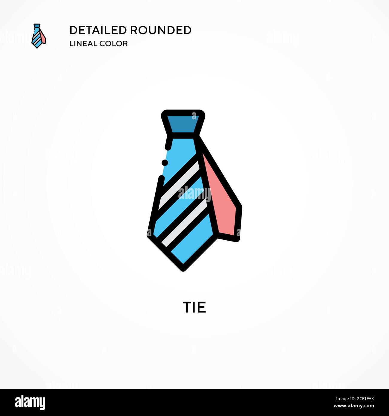 Tie vector icon. Modern vector illustration concepts. Easy to edit and customize. Stock Vector