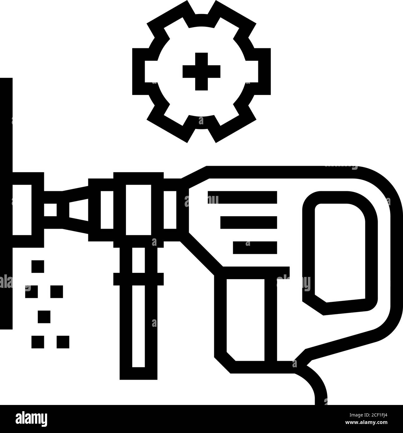 wall chipping line icon vector illustration Stock Vector Image & Art ...