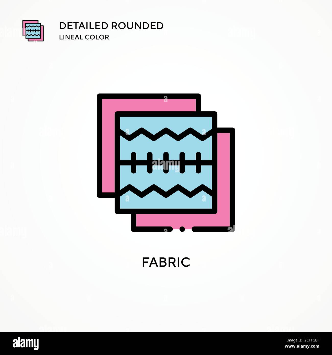 Fabric vector icon. Modern vector illustration concepts. Easy to edit ...