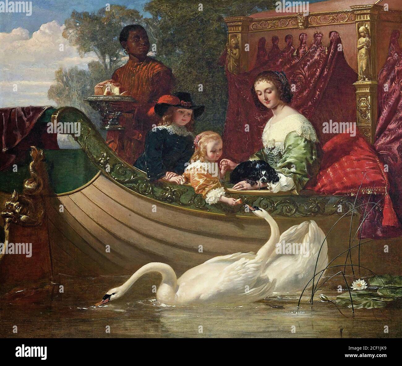 Goodall Frederick Queen Henrietta Maria And Her Children British 