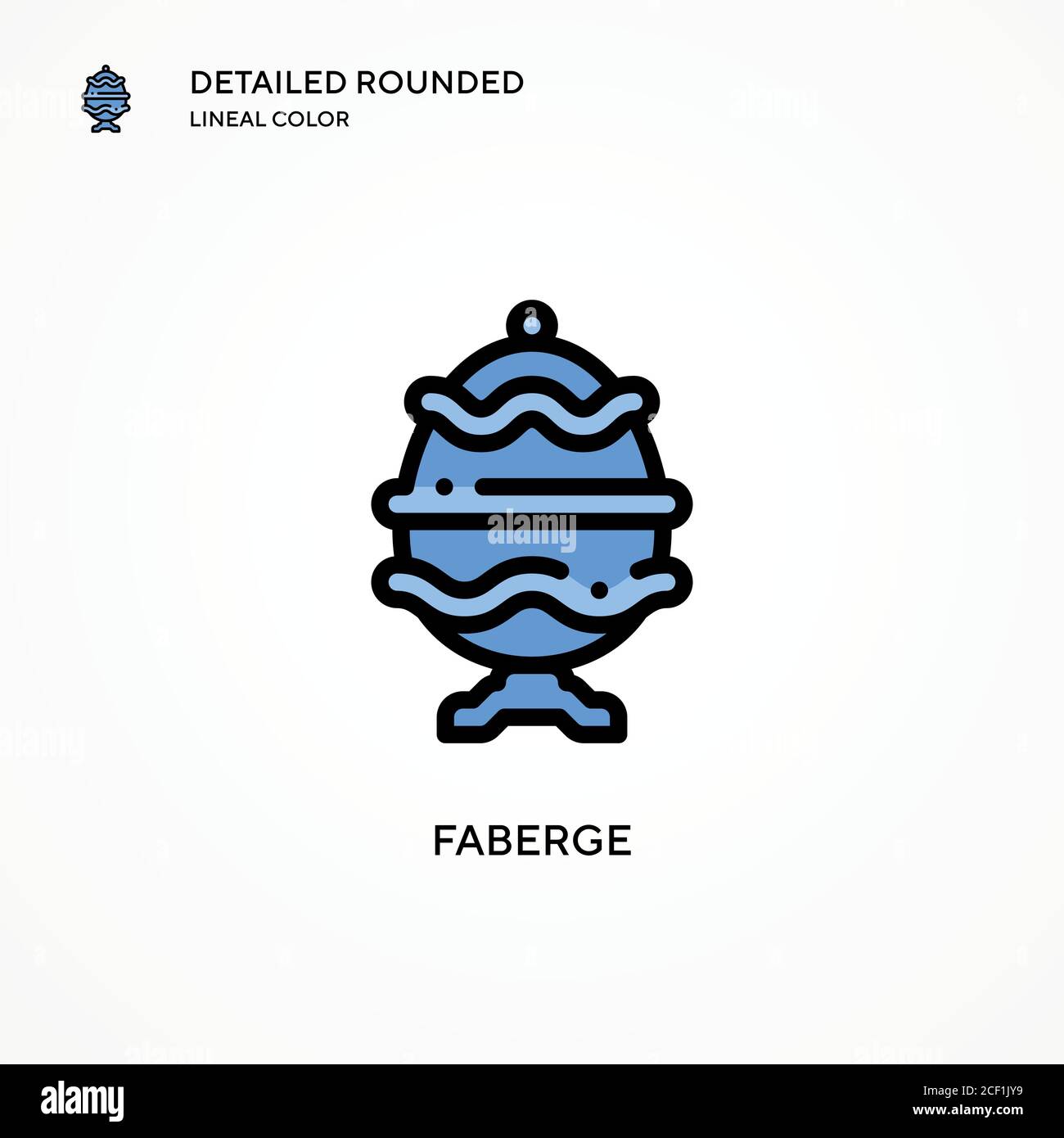 Faberge vector icon. Modern vector illustration concepts. Easy to edit and customize. Stock Vector