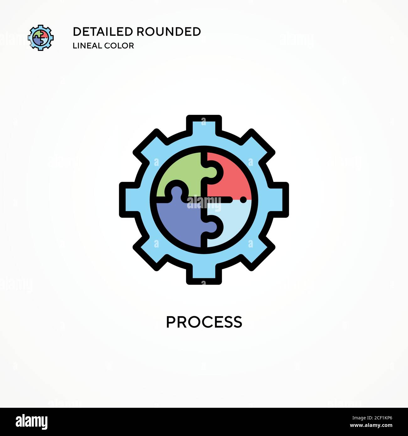 Process vector icon. Modern vector illustration concepts. Easy to edit ...
