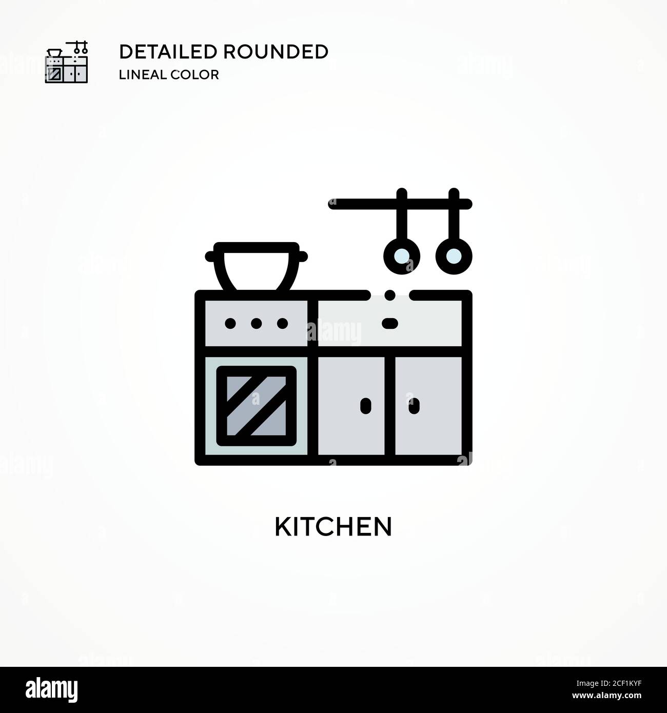 Kitchen vector icon. Modern vector illustration concepts. Easy to edit ...