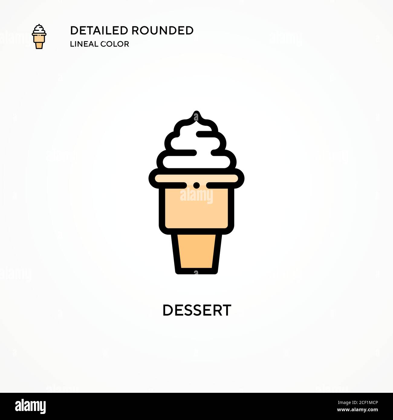 Dessert vector icon. Modern vector illustration concepts. Easy to edit ...
