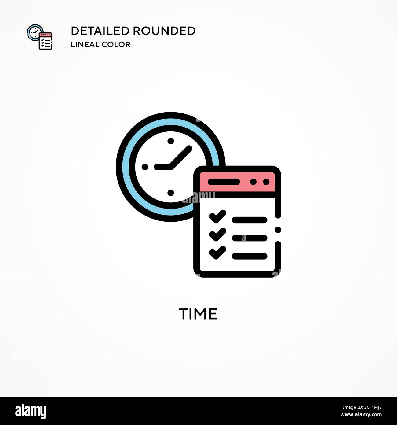 Time vector icon. Modern vector illustration concepts. Easy to edit and ...