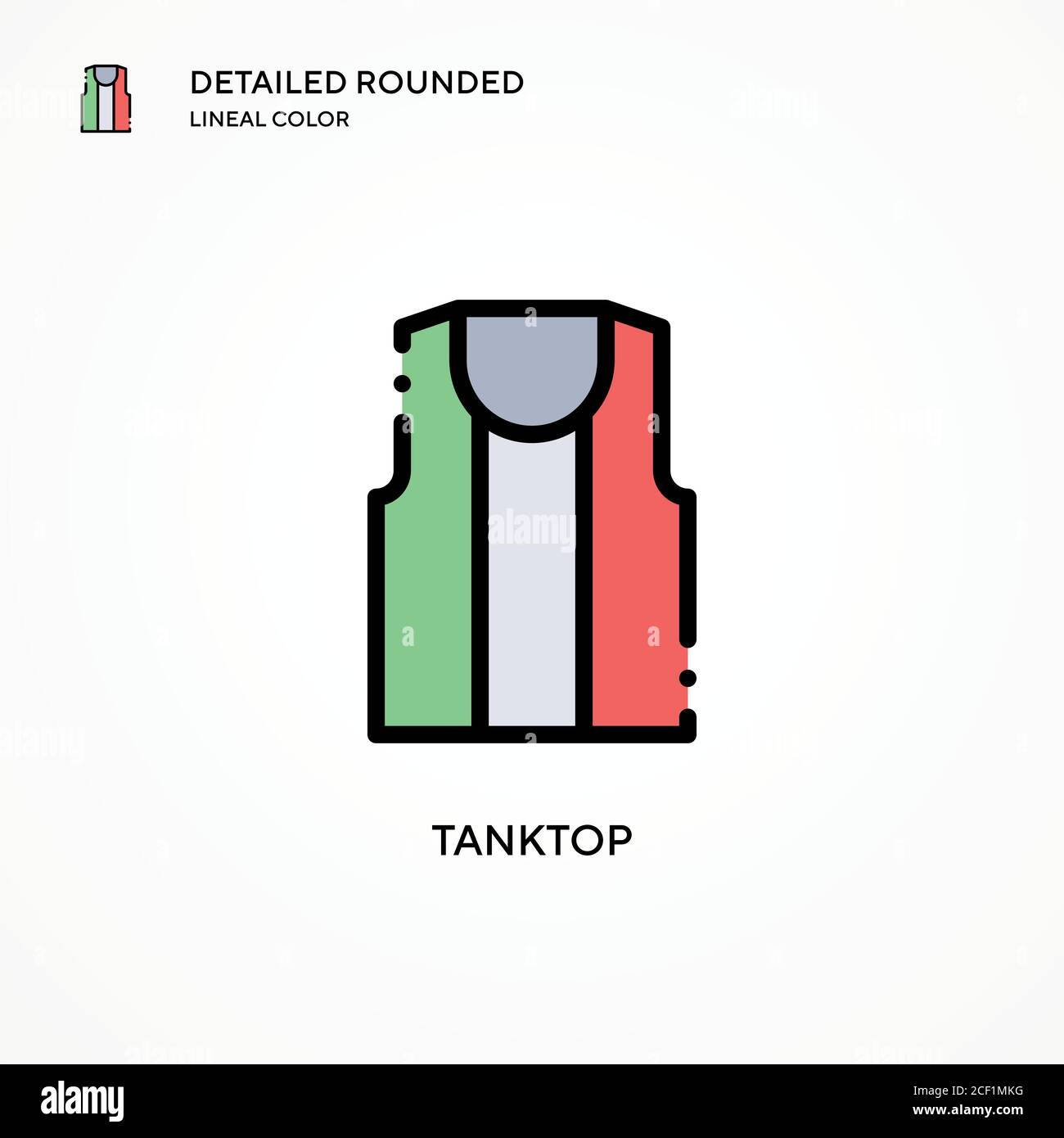 Tanktop vector icon. Modern vector illustration concepts. Easy to edit ...