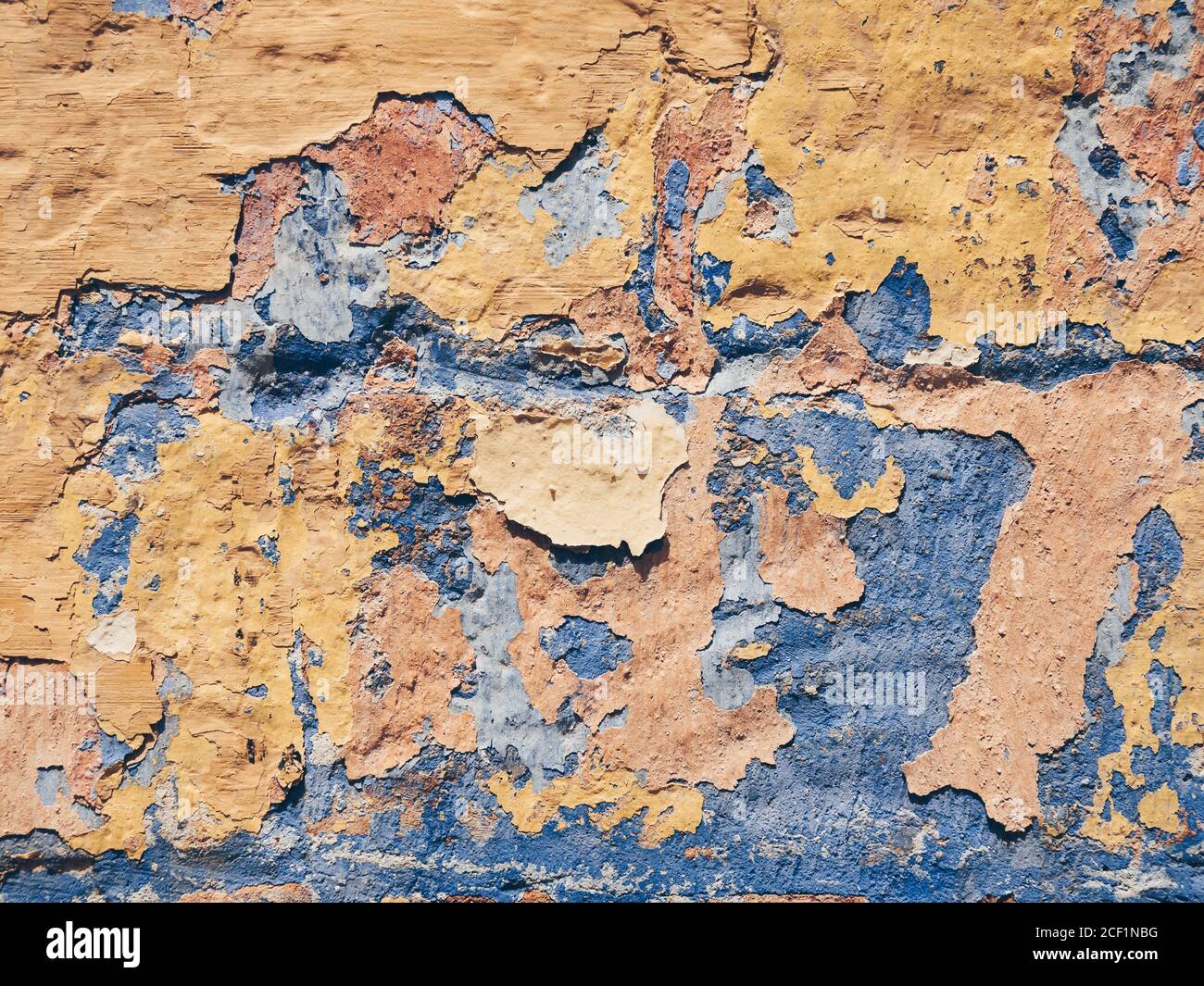 Old colored grunge wall texture Stock Photo