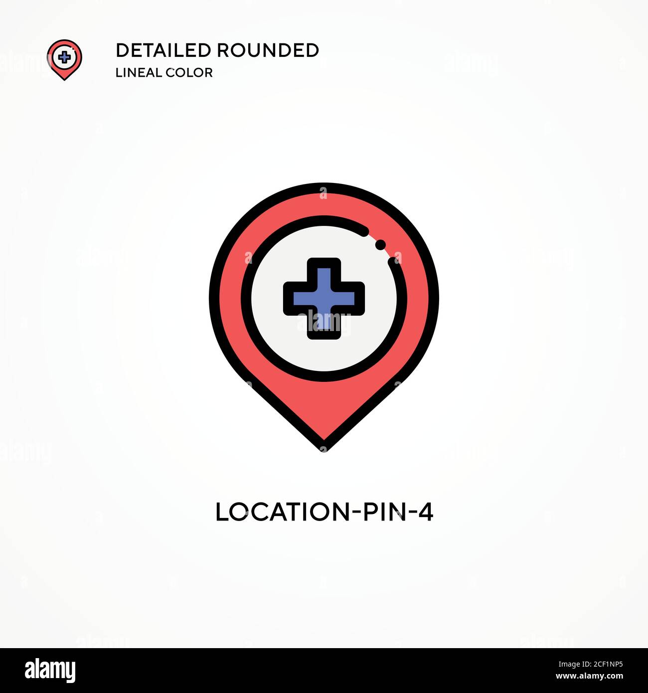 Location-pin-4 vector icon. Modern vector illustration concepts. Easy ...