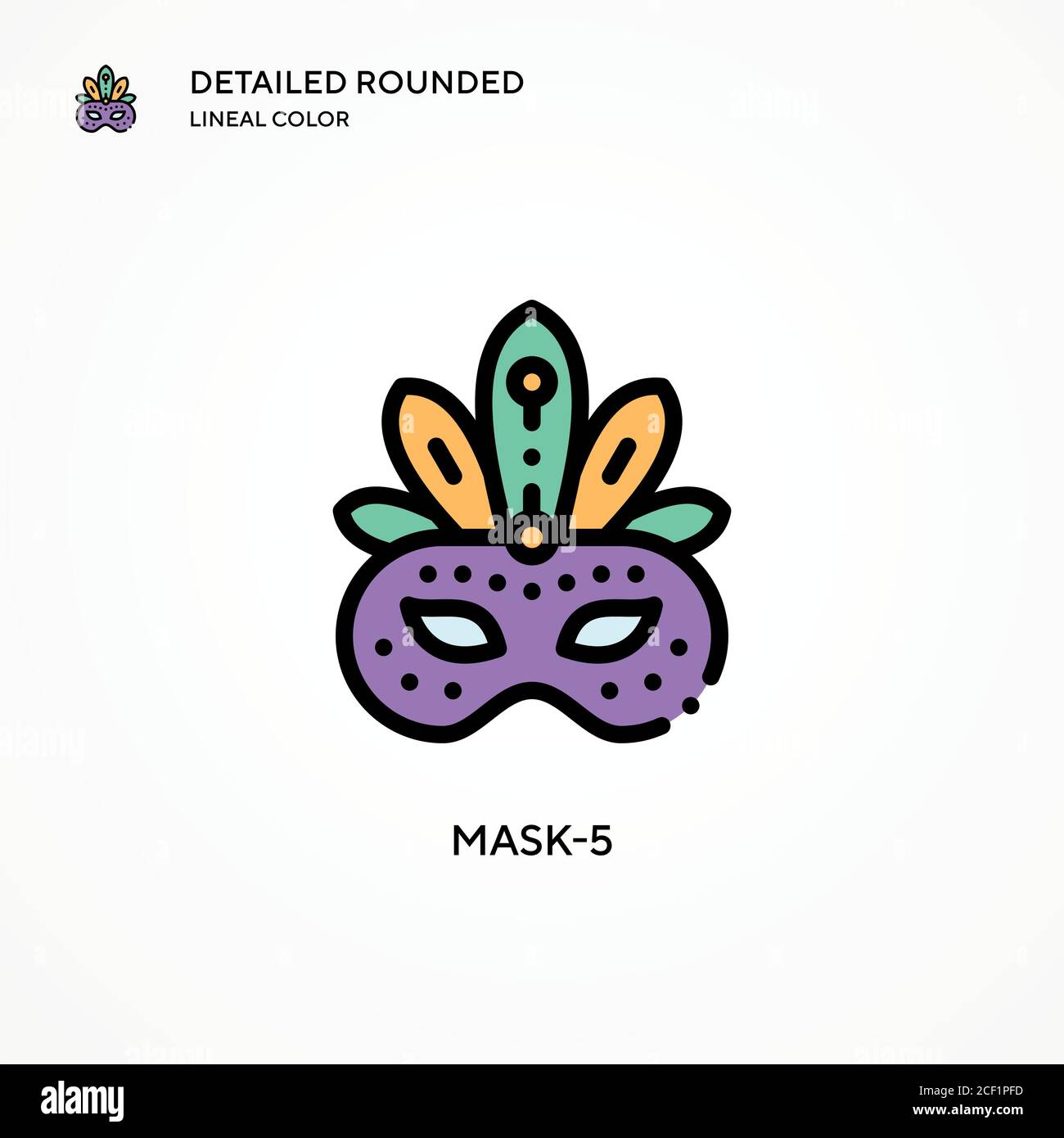 Mask-5 vector icon. Modern vector illustration concepts. Easy to edit ...