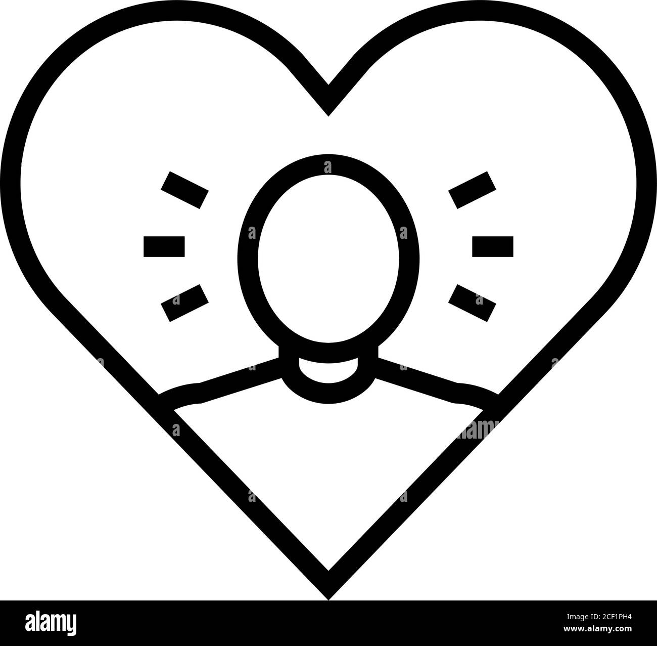 narcissism psychological problems line icon vector illustration Stock ...