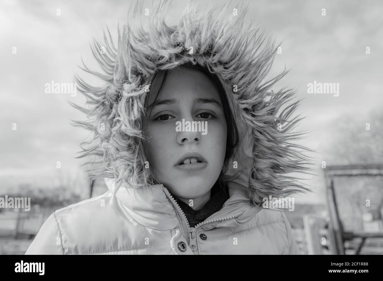 Girl in the hood hires stock photography and images Alamy
