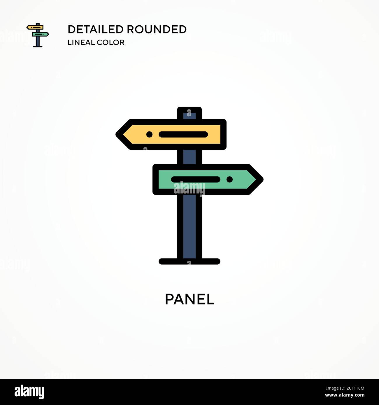 Panel vector icon. Modern vector illustration concepts. Easy to edit ...